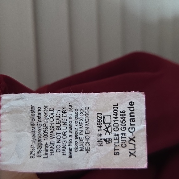 Windsor Deep Red Satin Dress - Picture 6 of 11